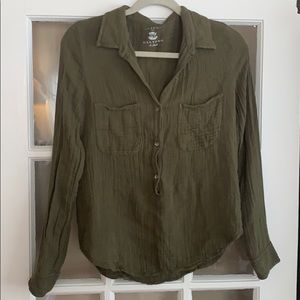 Velvet calypso st Barth gauze popover top - Small